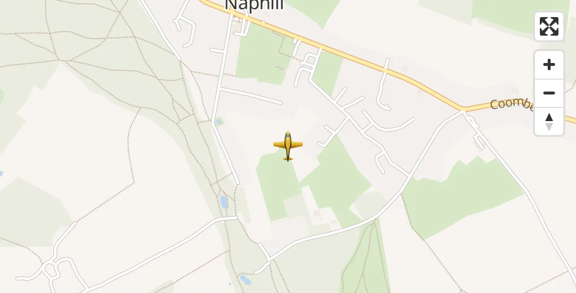 Flight route Police Aircraft Naphill - Naphill, 19 September 2026, 20:45