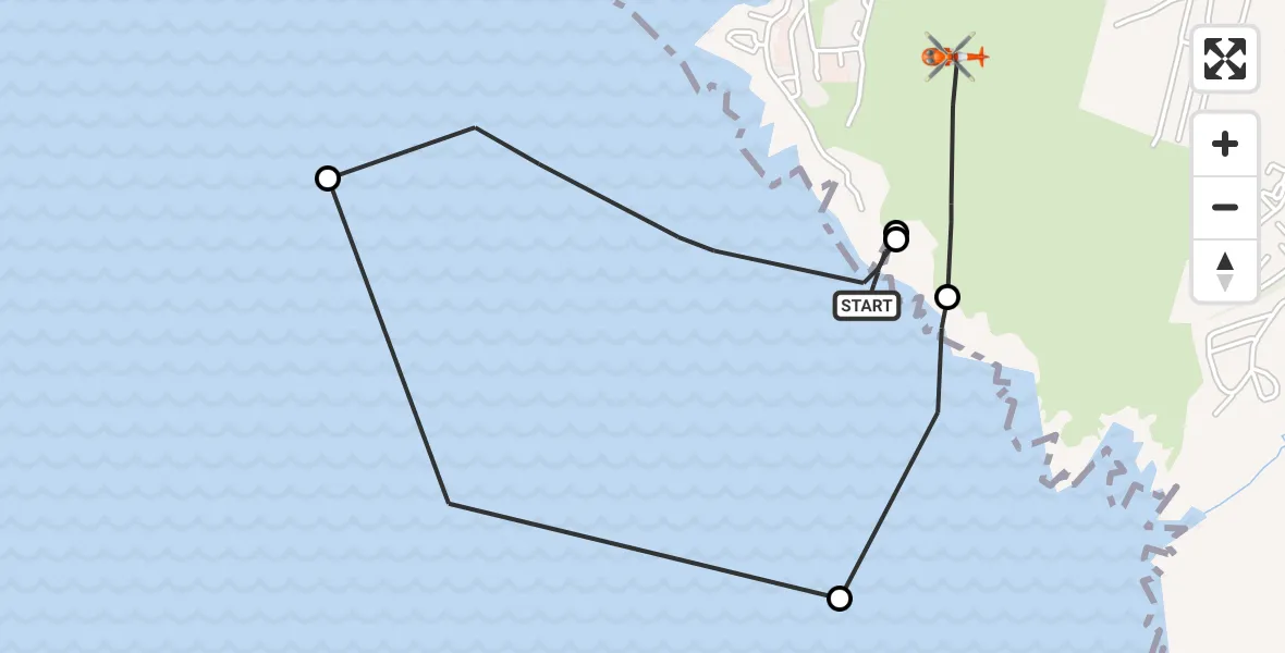 Flight route Coastguard Helicopter Inner Seas - Portpatrick, 20 September 2026, 08:15