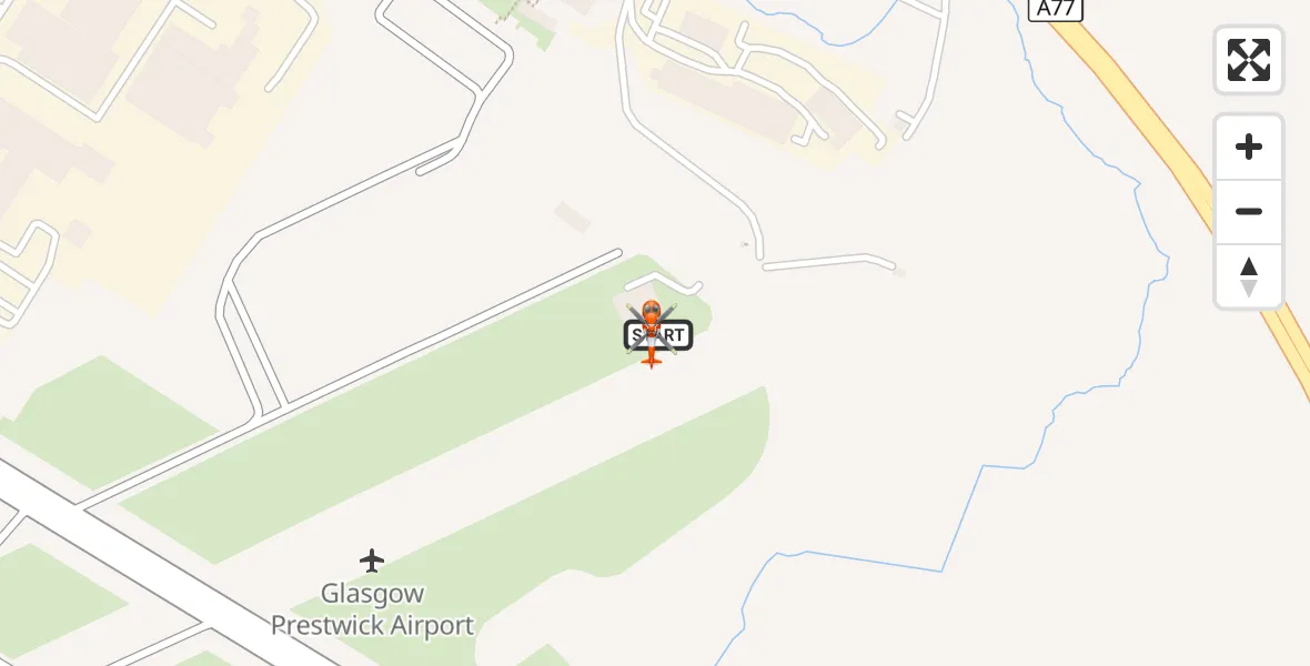 Flight route Coastguard Helicopter Glasgow Prestwick Airport - Glasgow Prestwick Airport, 20 September 2026, 10:08