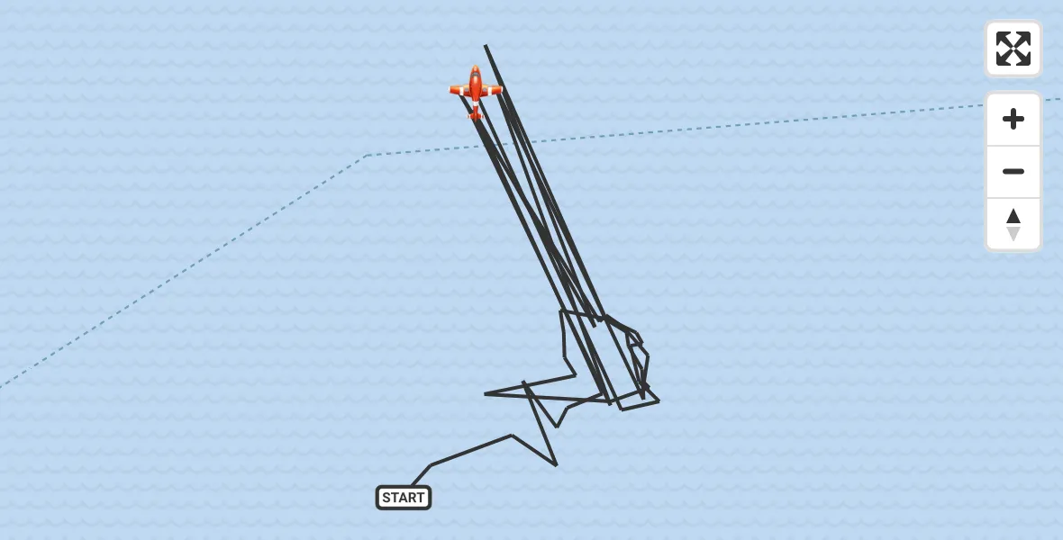 Flight route Coastguard Drone English Channel - English Channel, 21 September 2026, 03:38
