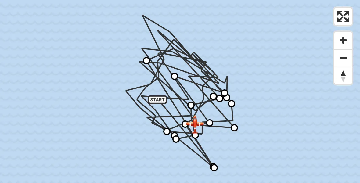 Flight route Coastguard Drone North Sea - Noordzee, 21 September 2026, 08:22
