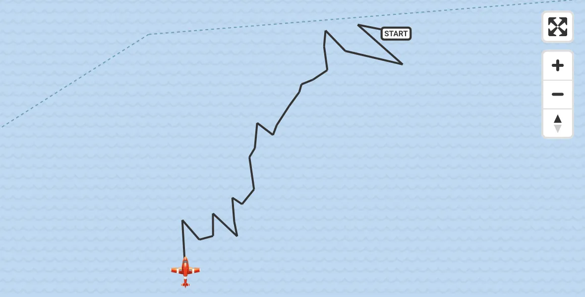 Flight route Coastguard Drone English Channel - English Channel, 22 September 2026, 01:18