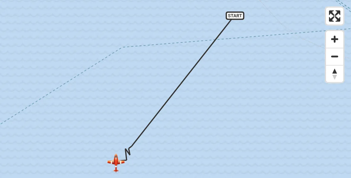 Flight route Coastguard Drone English Channel - English Channel, 22 September 2026, 01:25