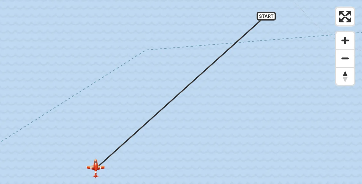 Flight route Coastguard Drone English Channel - English Channel, 22 September 2026, 02:33