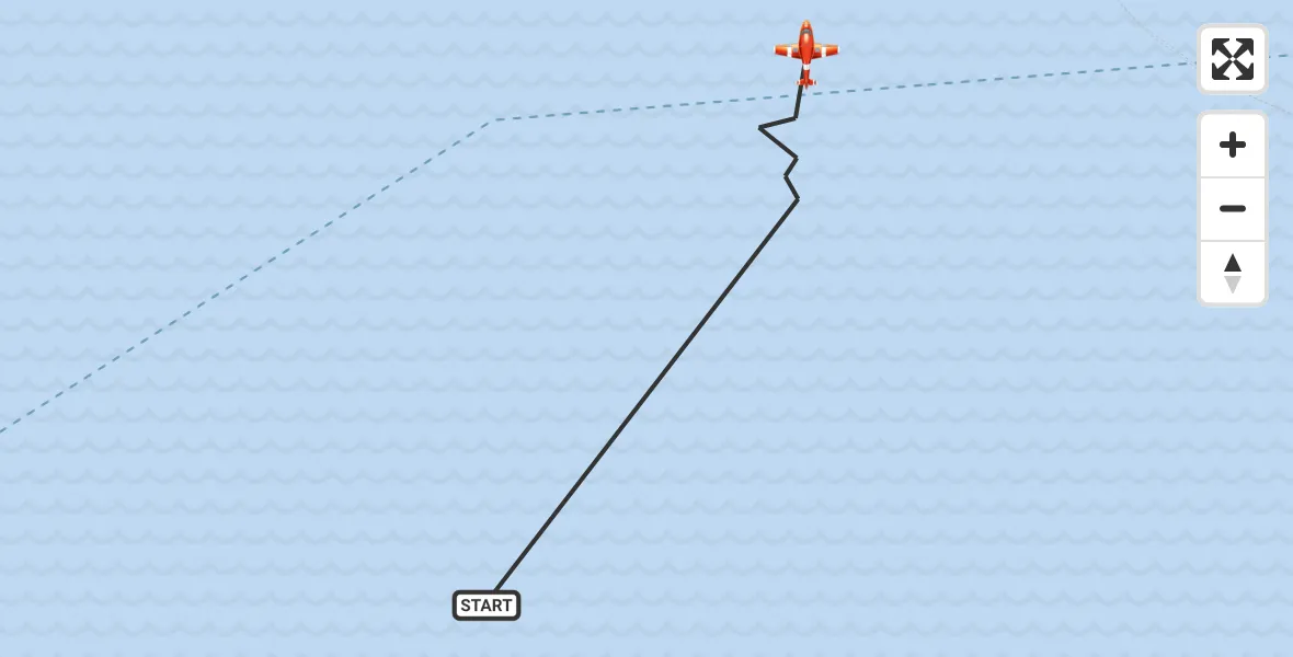 Flight route Coastguard Drone English Channel - English Channel, 22 September 2026, 04:47