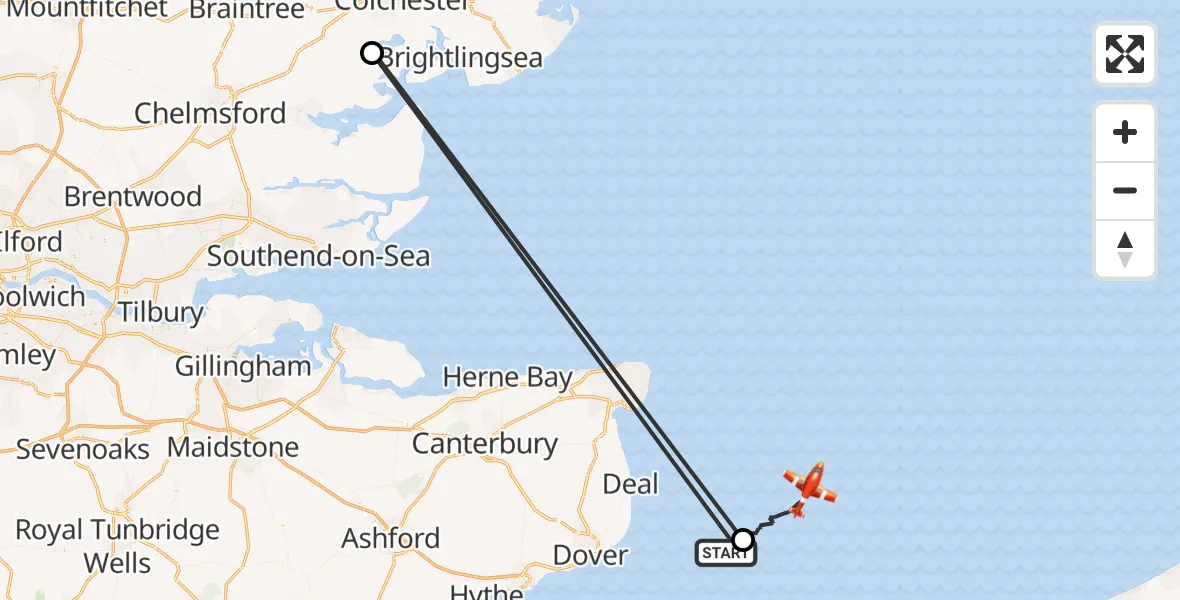 Flight route Coastguard Drone North Sea - North Sea, 22 September 2026, 06:17