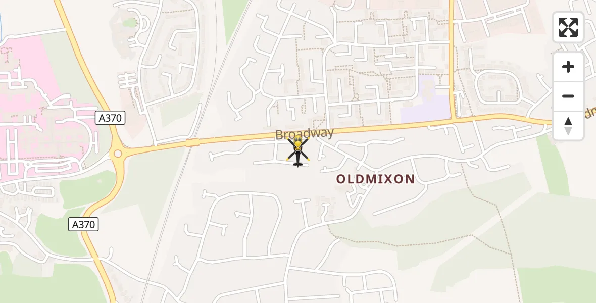 Flight route Police Helicopter Weston-super-Mare - Weston-super-Mare, 22 September 2026, 08:14
