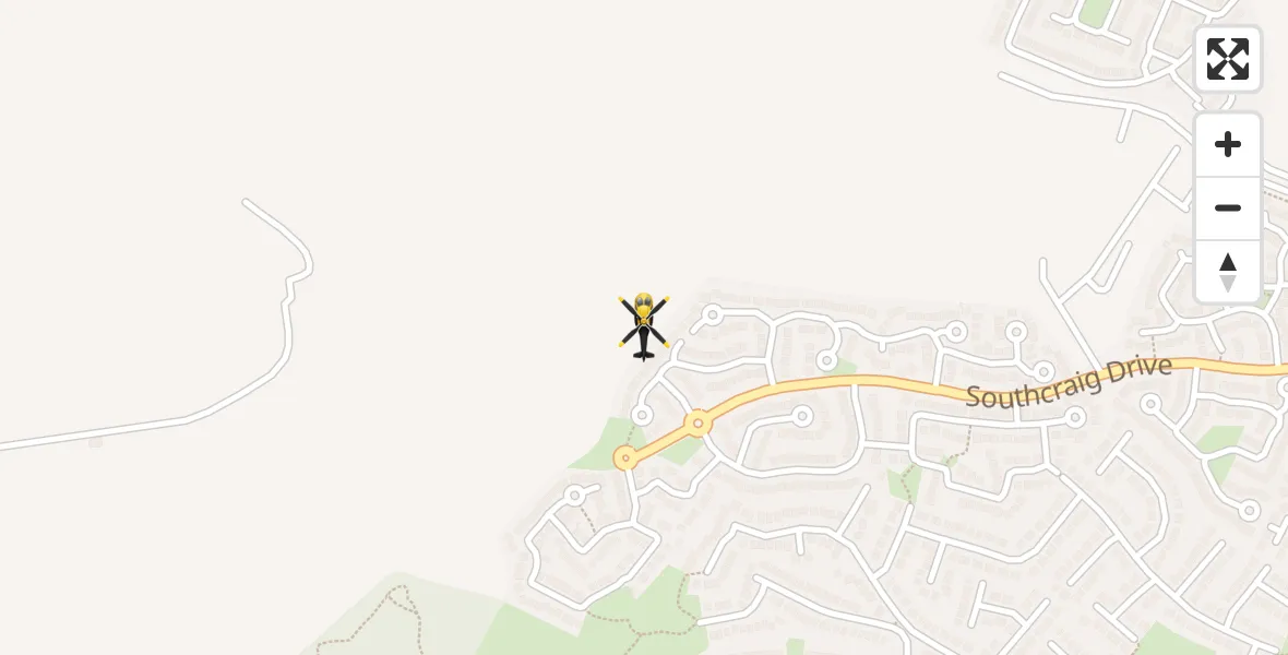 Flight route Police Helicopter Kilmarnock - Kilmarnock, 22 September 2026, 10:37