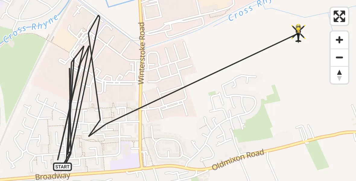 Flight route Police Helicopter Weston-super-Mare - Weston-super-Mare, 22 September 2026, 11:34