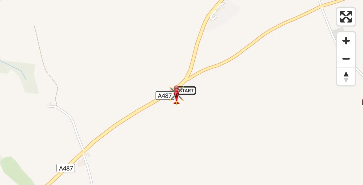 Flight route Air Ambulance Helicopter Mathry - Mathry, 22 September 2026, 12:55