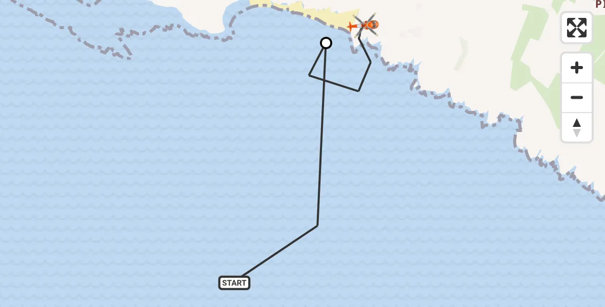Flight route Coastguard Helicopter Bristol Channel - Rhossili, 23 September 2026, 14:07