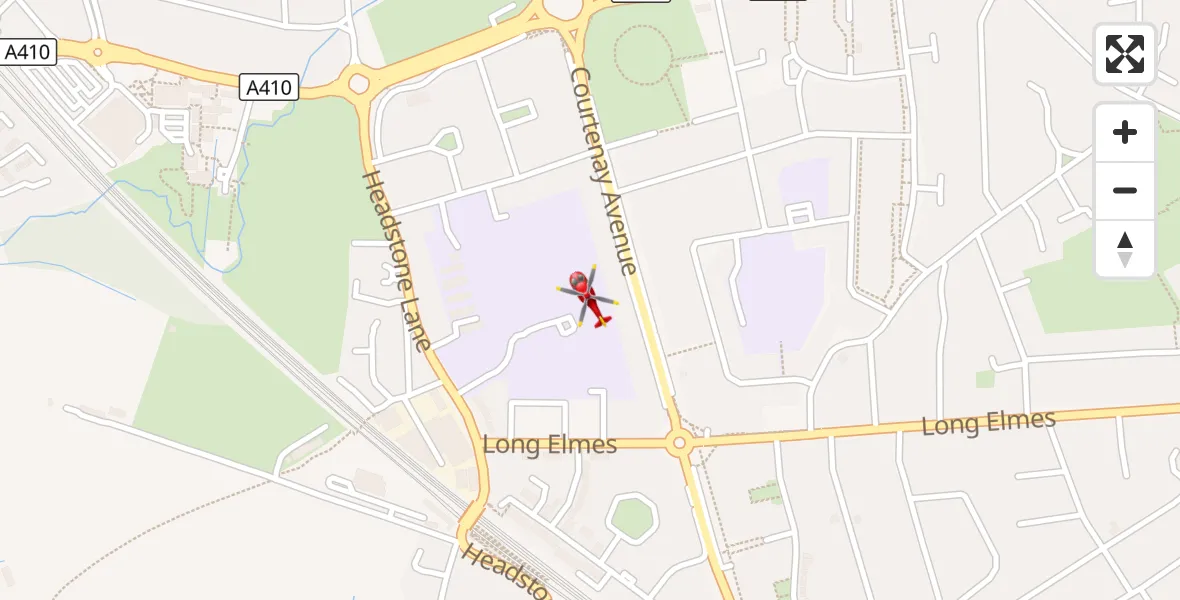 Flight route Air Ambulance Helicopter Hatch End - Hatch End, 23 September 2026, 14:19