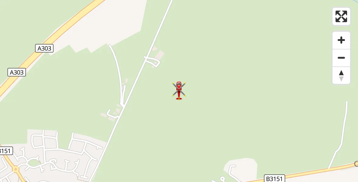 Flight route Air Ambulance Helicopter Kingsdon - Kingsdon, 24 September 2026, 01:37