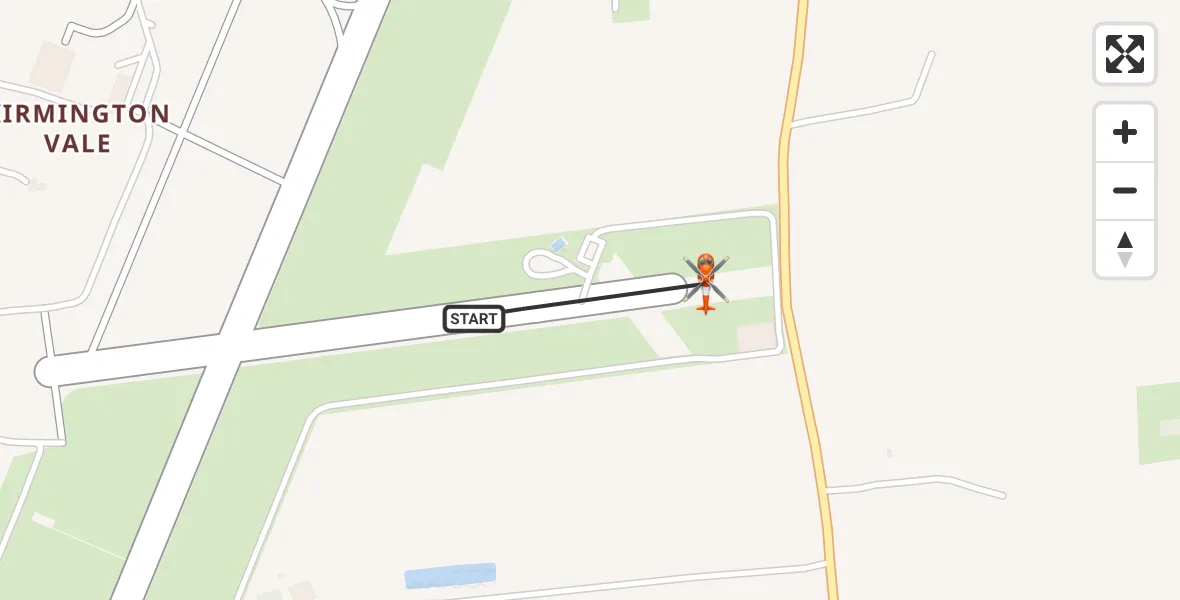 Flight route Coastguard Helicopter Humberside Airport - Humberside Airport, 24 September 2026, 19:18