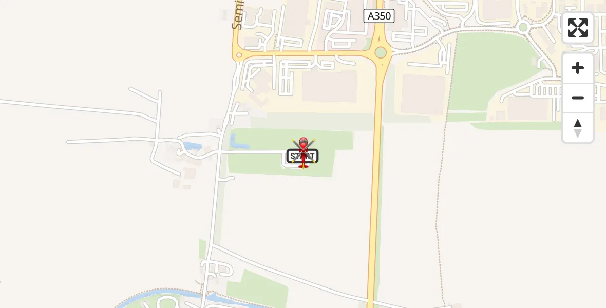 Flight route Air Ambulance Helicopter Wiltshire Air Ambulance - Wiltshire Air Ambulance, 24 September 2026, 21:09