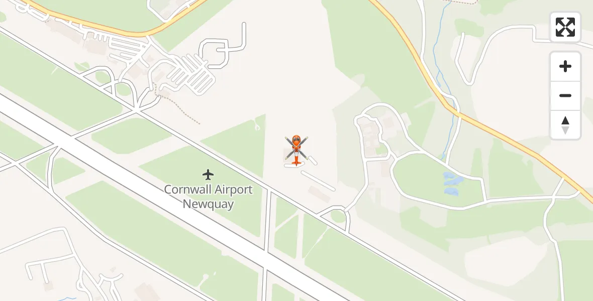 Flight route Coastguard Helicopter Cornwall Airport Newquay - Cornwall Airport Newquay, 25 September 2026, 08:37