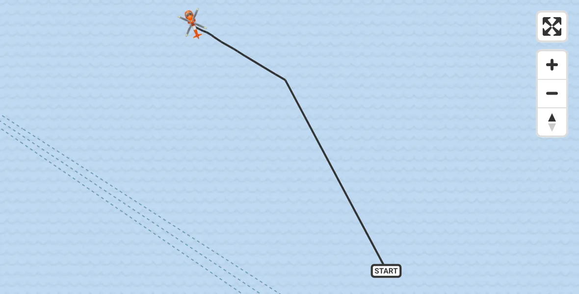 Flight route Coastguard Helicopter North Sea - North Sea, 25 September 2026, 14:26