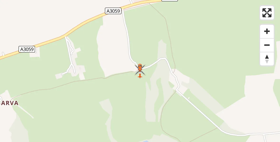 Flight route Coastguard Helicopter St. Columb Major - St. Columb Major, 25 September 2026, 15:04