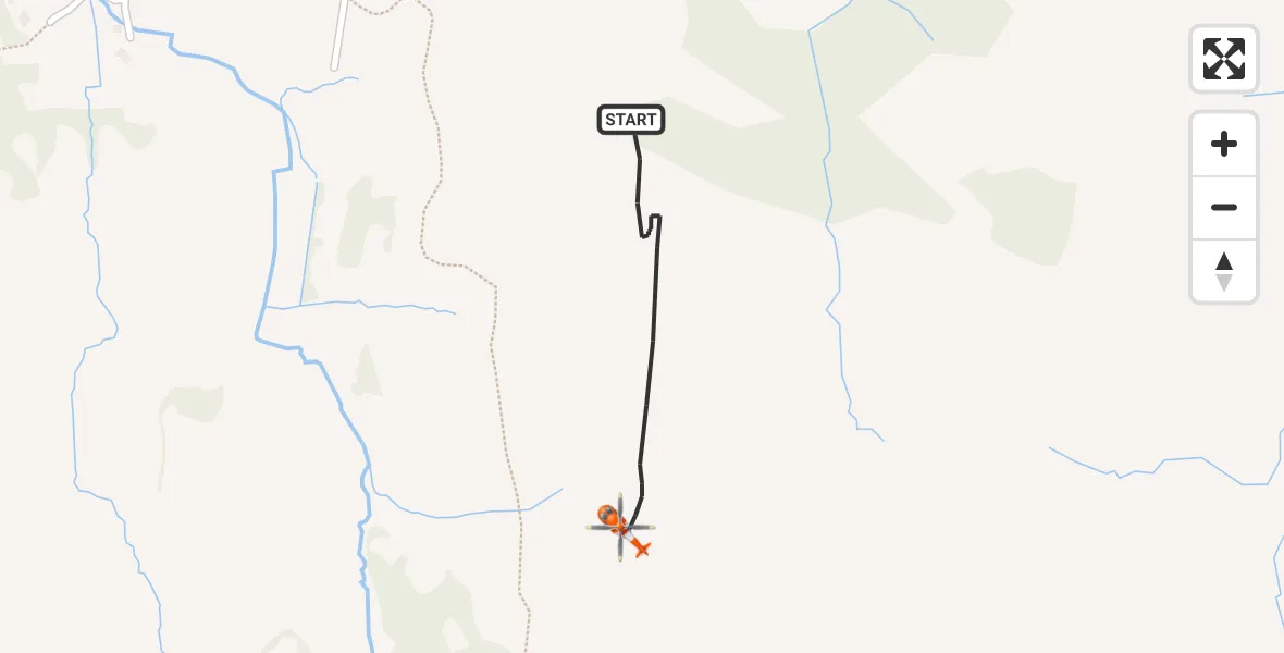 Flight route Coastguard Helicopter Inner Seas - Inner Seas, 25 September 2026, 19:38