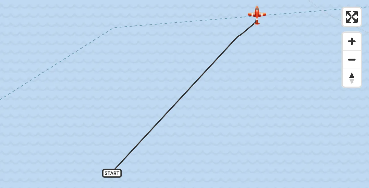 Flight route Coastguard Drone English Channel - English Channel, 26 September 2026, 02:35