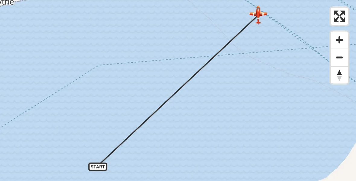 Flight route Coastguard Drone English Channel - English Channel, 26 September 2026, 02:42