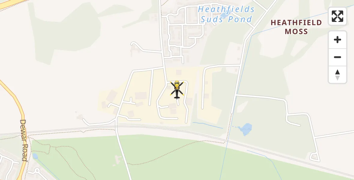 Flight route Police Helicopter Muirhead - Muirhead, 26 September 2026, 07:10