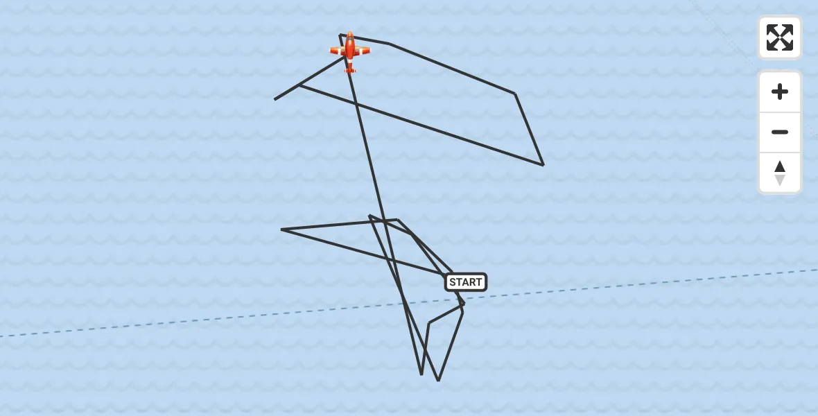 Flight route Coastguard Drone English Channel - English Channel, 26 September 2026, 08:56