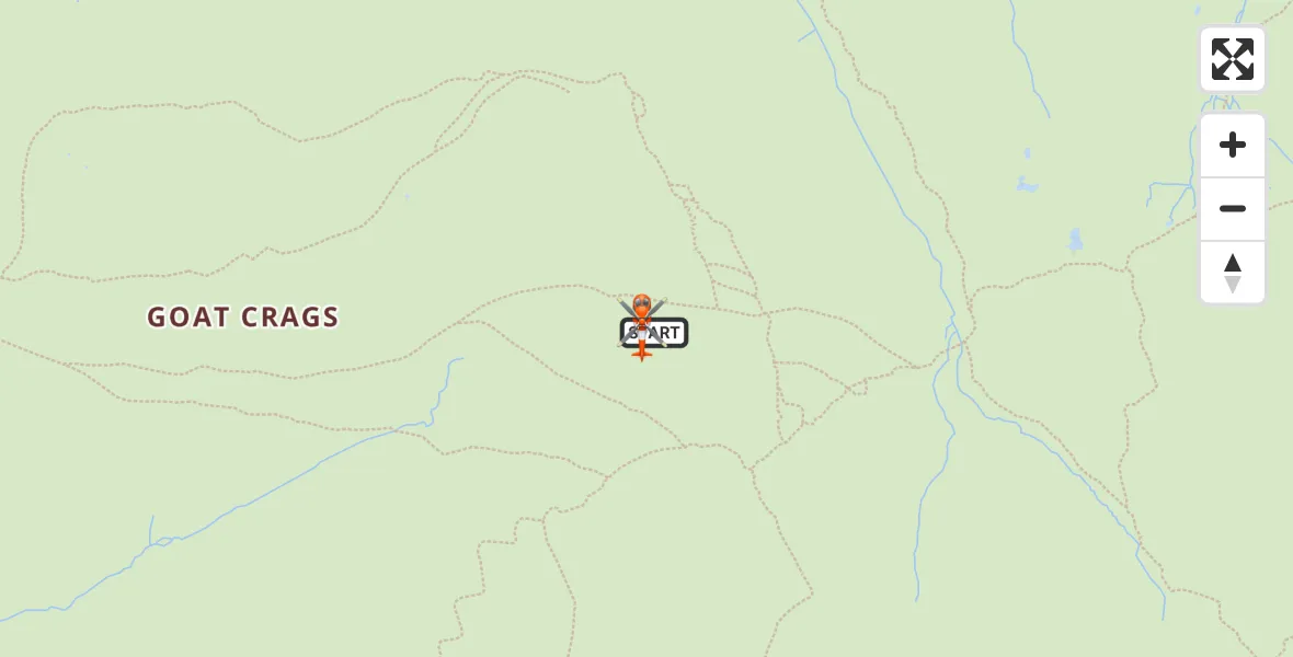 Flight route Coastguard Helicopter Wasdale - Wasdale, 26 September 2026, 15:01