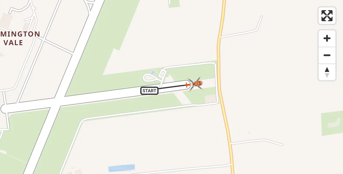 Flight route Coastguard Helicopter Humberside Airport - Humberside Airport, 26 September 2026, 19:49