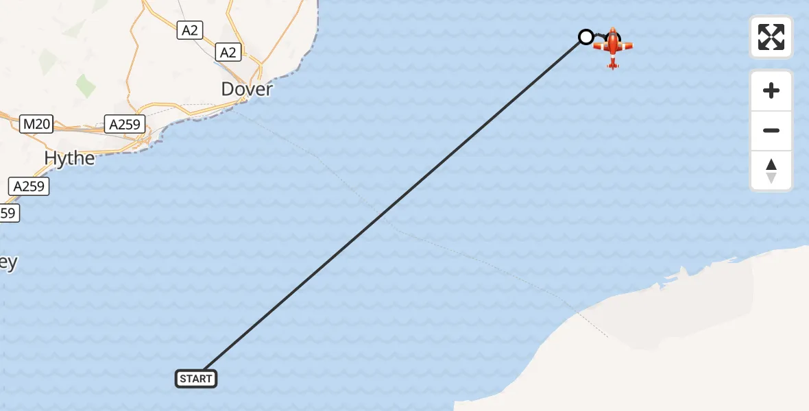 Flight route Coastguard Drone English Channel - Noordzee, 27 September 2026, 07:11
