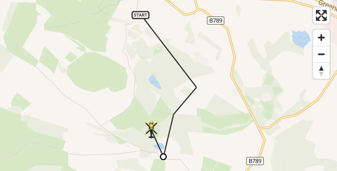 Flight route Police Helicopter Langbank - Langbank, 28 September 2026, 17:16