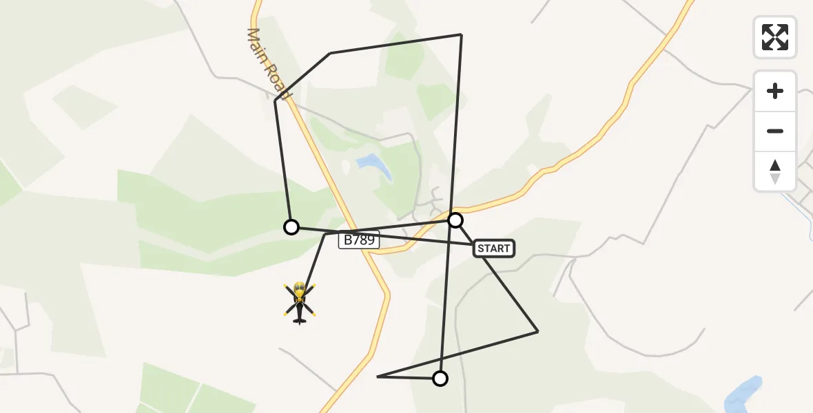 Flight route Police Helicopter Bishopton - Bishopton, 28 September 2026, 17:21