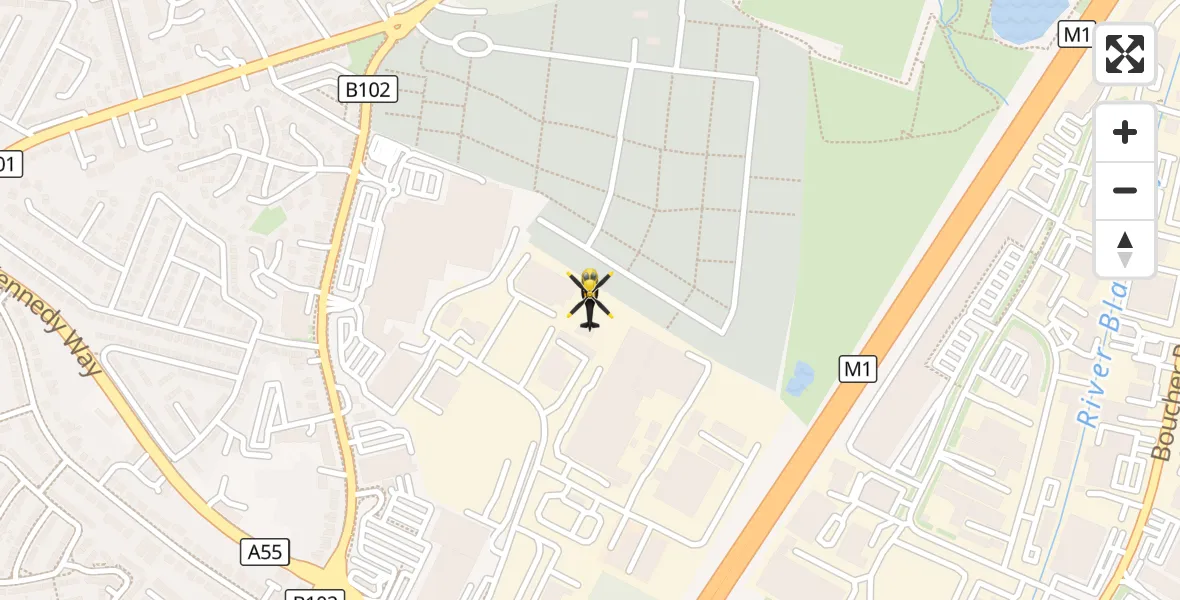 Flight route Police Helicopter Belfast City District - Belfast City District, 28 September 2026, 18:10