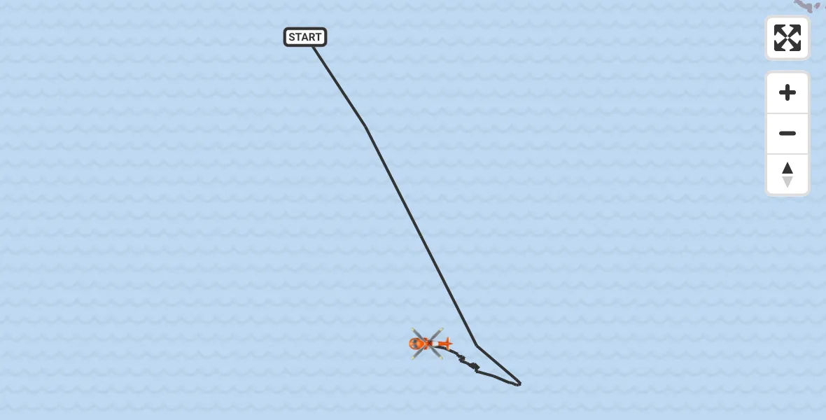 Flight route Coastguard Helicopter Inner Seas - Inner Seas, 29 September 2026, 14:30