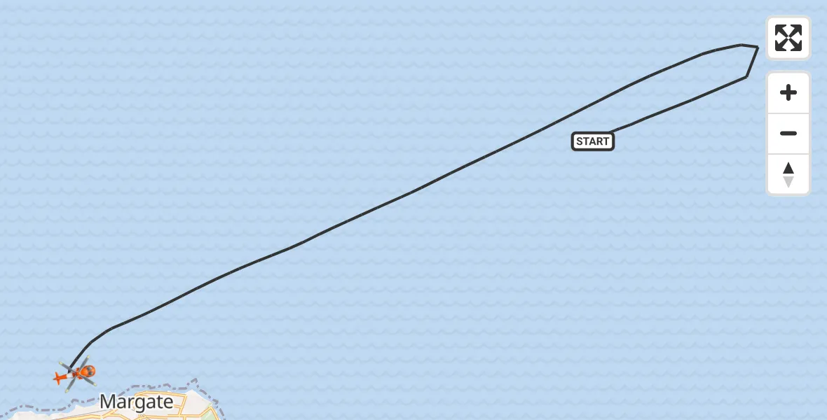 Flight route Coastguard Helicopter North Sea - North Sea, 29 September 2026, 14:30