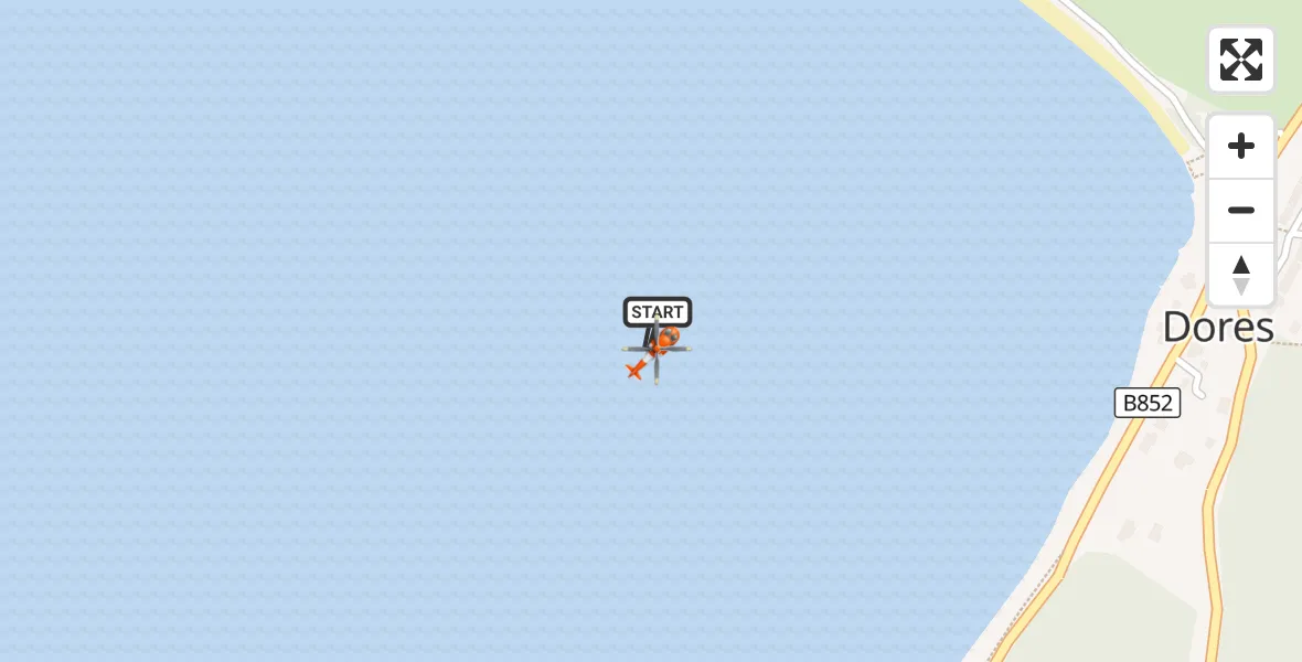 Flight route Coastguard Helicopter Loch Ness - Loch Ness, 30 September 2026, 15:48