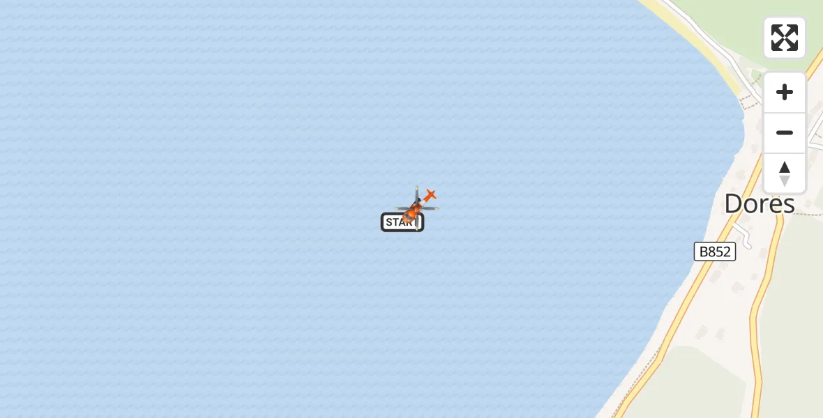 Flight route Coastguard Helicopter Loch Ness - Loch Ness, 30 September 2026, 15:51
