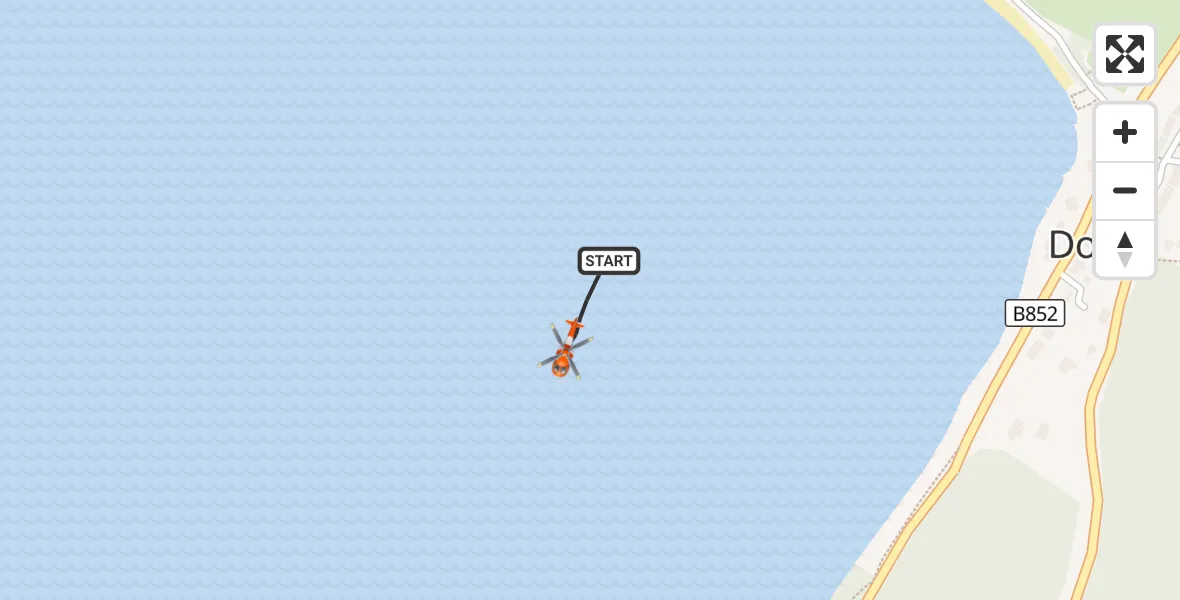 Flight route Coastguard Helicopter Loch Ness - Loch Ness, 30 September 2026, 15:55