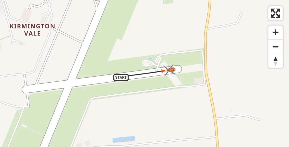 Flight route Coastguard Helicopter Humberside Airport - Humberside Airport, 01 October 2026, 16:48
