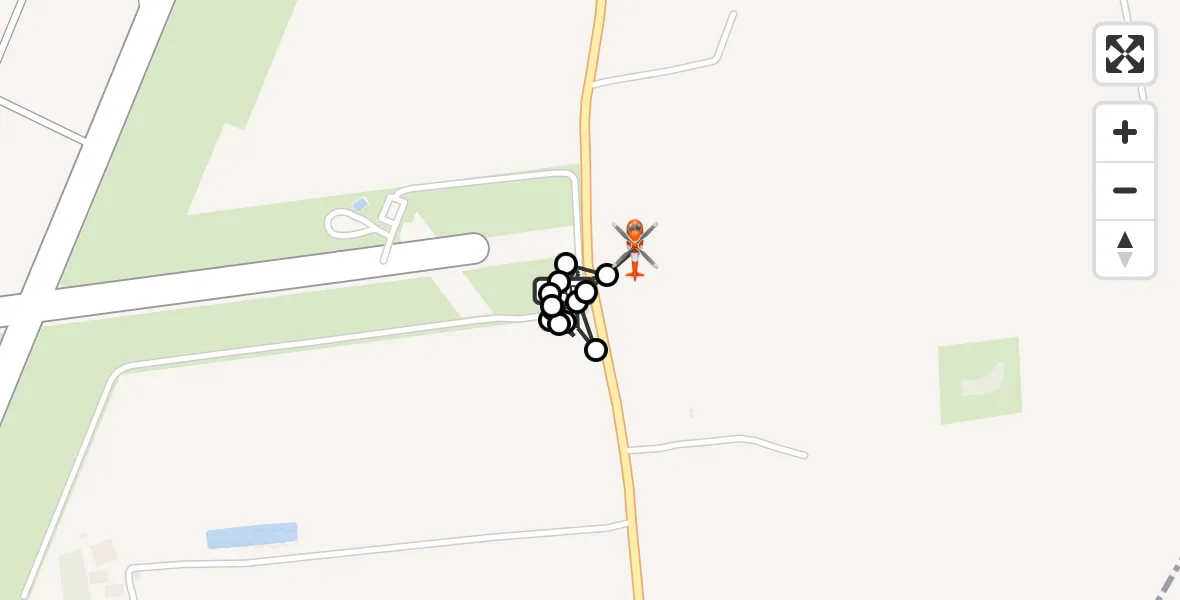 Flight route Coastguard Helicopter Humberside Airport - Great Limber CP, 02 October 2026, 10:44