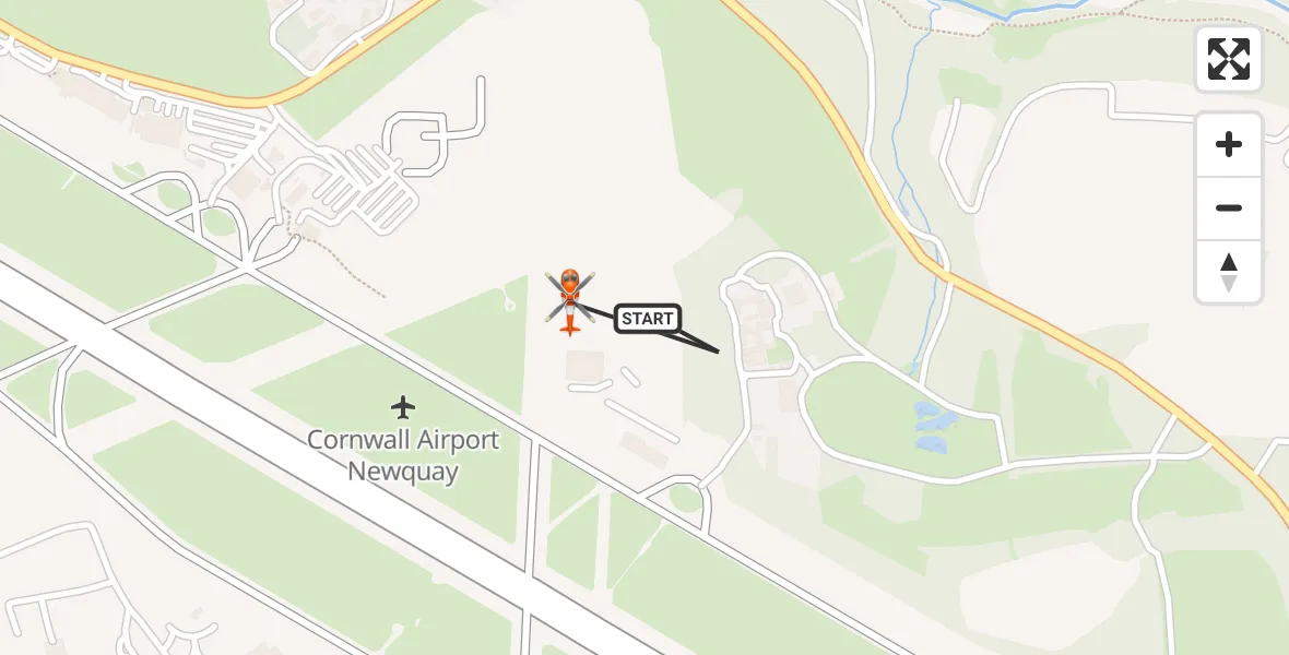 Flight route Coastguard Helicopter Cornwall Airport Newquay - Cornwall Airport Newquay, 02 October 2026, 17:33