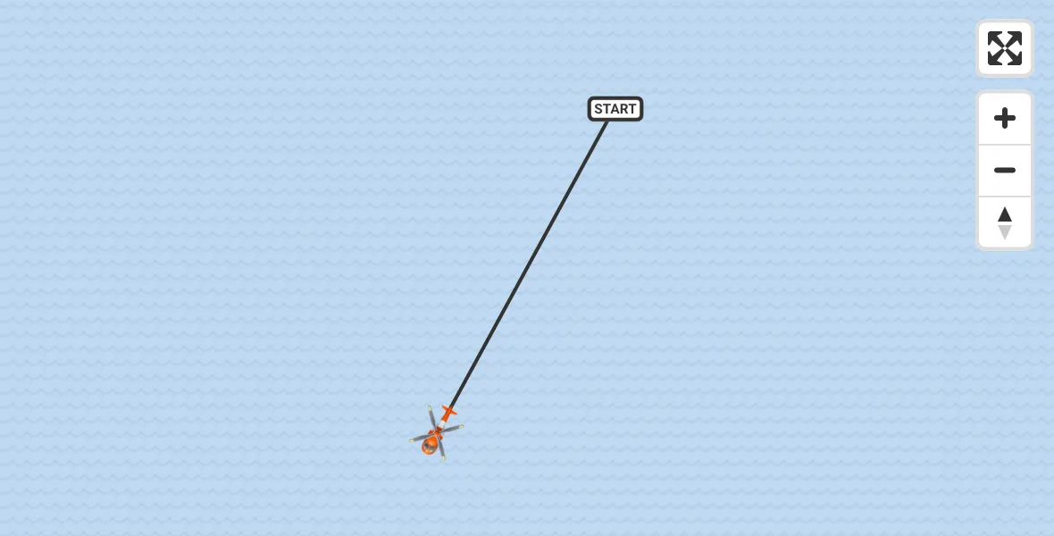 Flight route Coastguard Helicopter Inner Seas - Inner Seas, 03 October 2026, 09:31