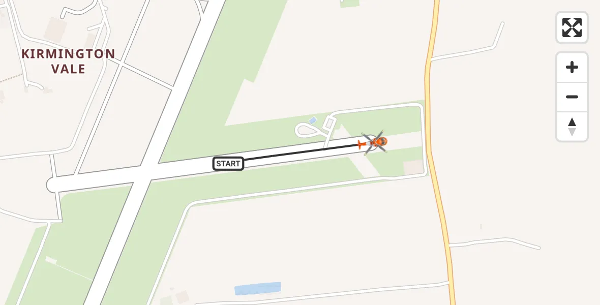 Flight route Coastguard Helicopter Humberside Airport - Humberside Airport, 04 October 2026, 02:42