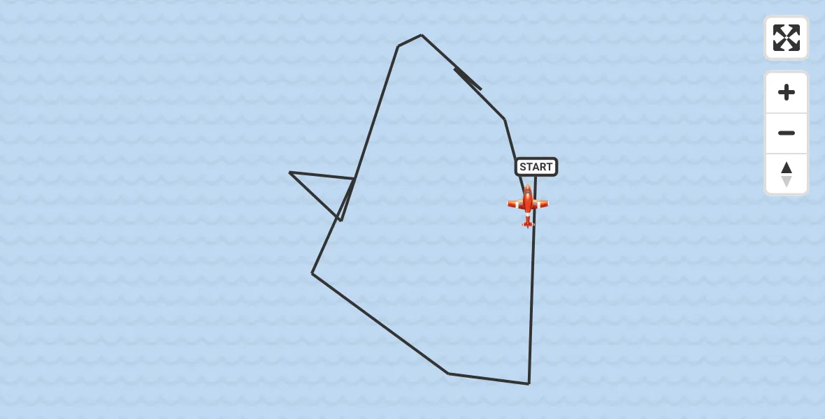 Flight route Coastguard Drone English Channel - English Channel, 04 October 2026, 02:43