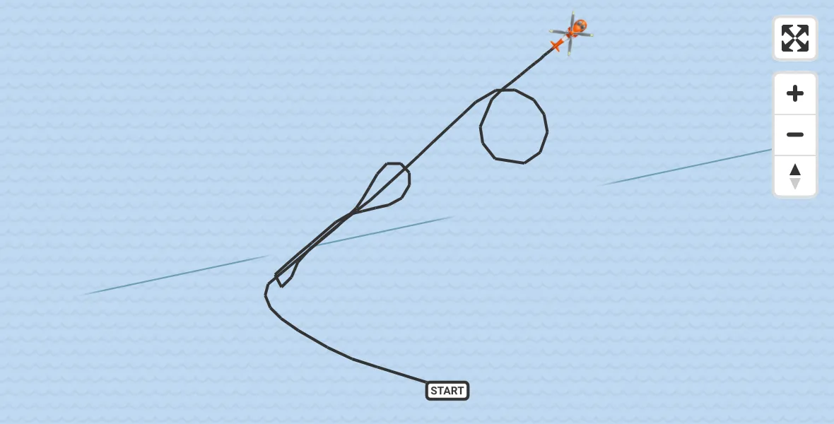Flight route Coastguard Helicopter English Channel - English Channel, 04 October 2026, 15:53