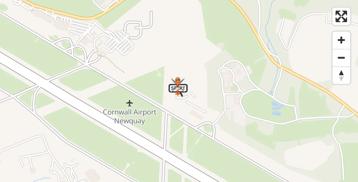 Flight route Coastguard Helicopter Cornwall Airport Newquay - Cornwall Airport Newquay, 05 October 2026, 07:22