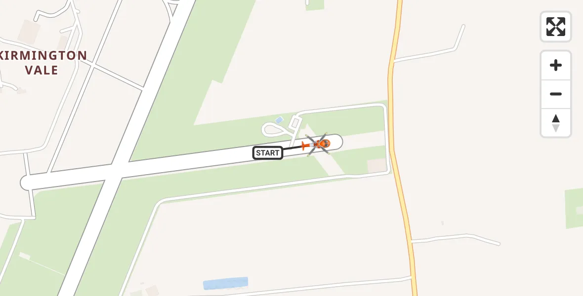 Flight route Coastguard Helicopter Humberside Airport - Humberside Airport, 05 October 2026, 15:28