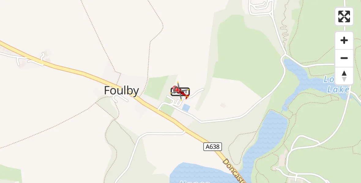 Flight route Air Ambulance Helicopter YAA Nostell Helicopter Port - YAA Nostell Helicopter Port, 06 October 2026, 08:14