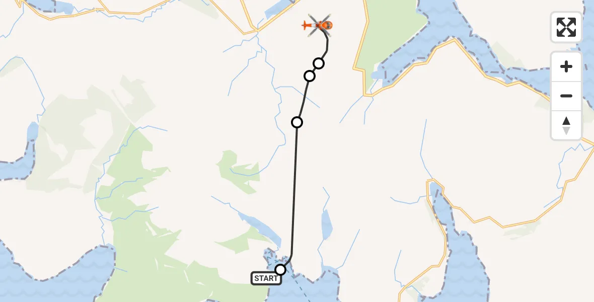Flight route Coastguard Helicopter Meall na Cuilce - Sconser - Sgonnsar, 06 October 2026, 09:36