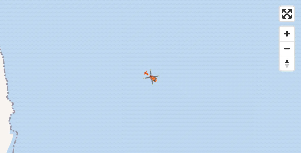 Flight route Coastguard Helicopter Inner Seas - Inner Seas, 06 October 2026, 11:44